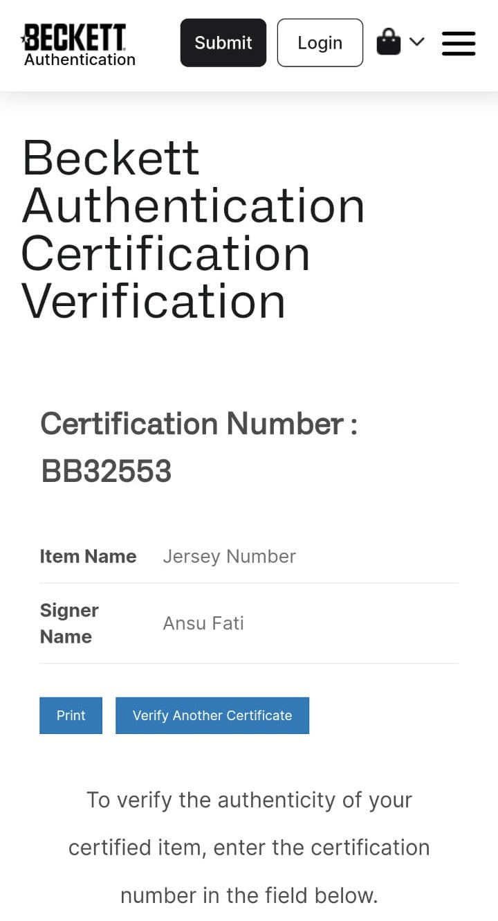Ansu Fati Playera Selección de España autografiada firma autentificada por la compañía Beckett con el número BB32553.
