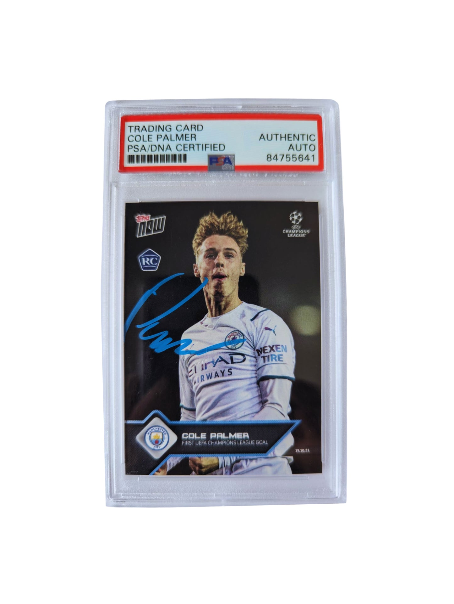 Cole Palmer Manchester City Tarjeta autografiada autenticada por PSA # 84755641.