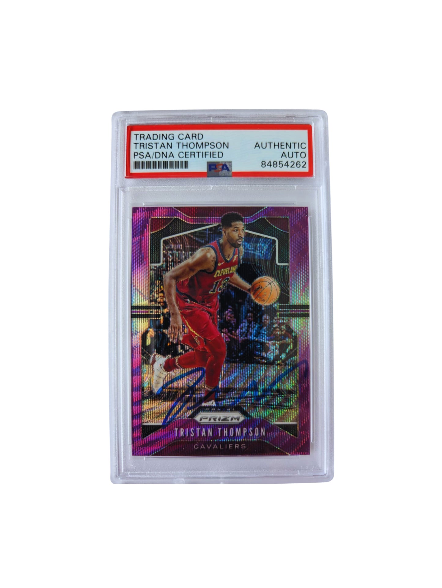 Tristan Thompson Tarjeta Cavaliers autografiada auntenticada por PSA # 84854262.