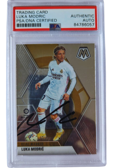 Luka Modric Tarjeta Real Madrid autografiada certificada por PSA/DNA # 84786057