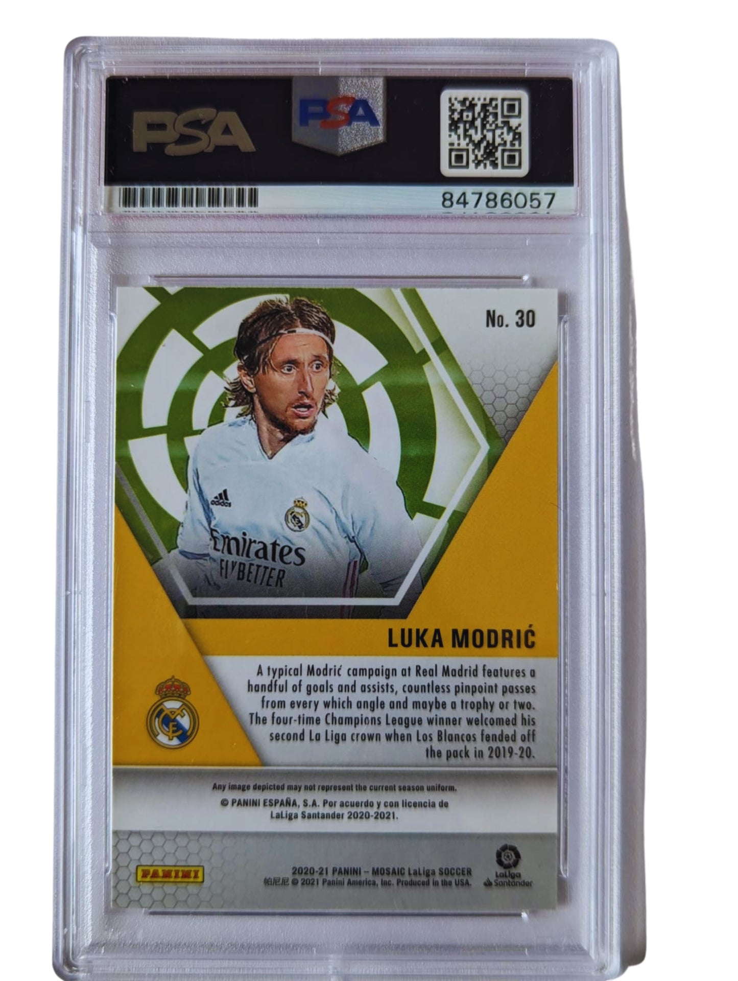 Luka Modric Tarjeta Real Madrid autografiada certificada por PSA/DNA # 84786057