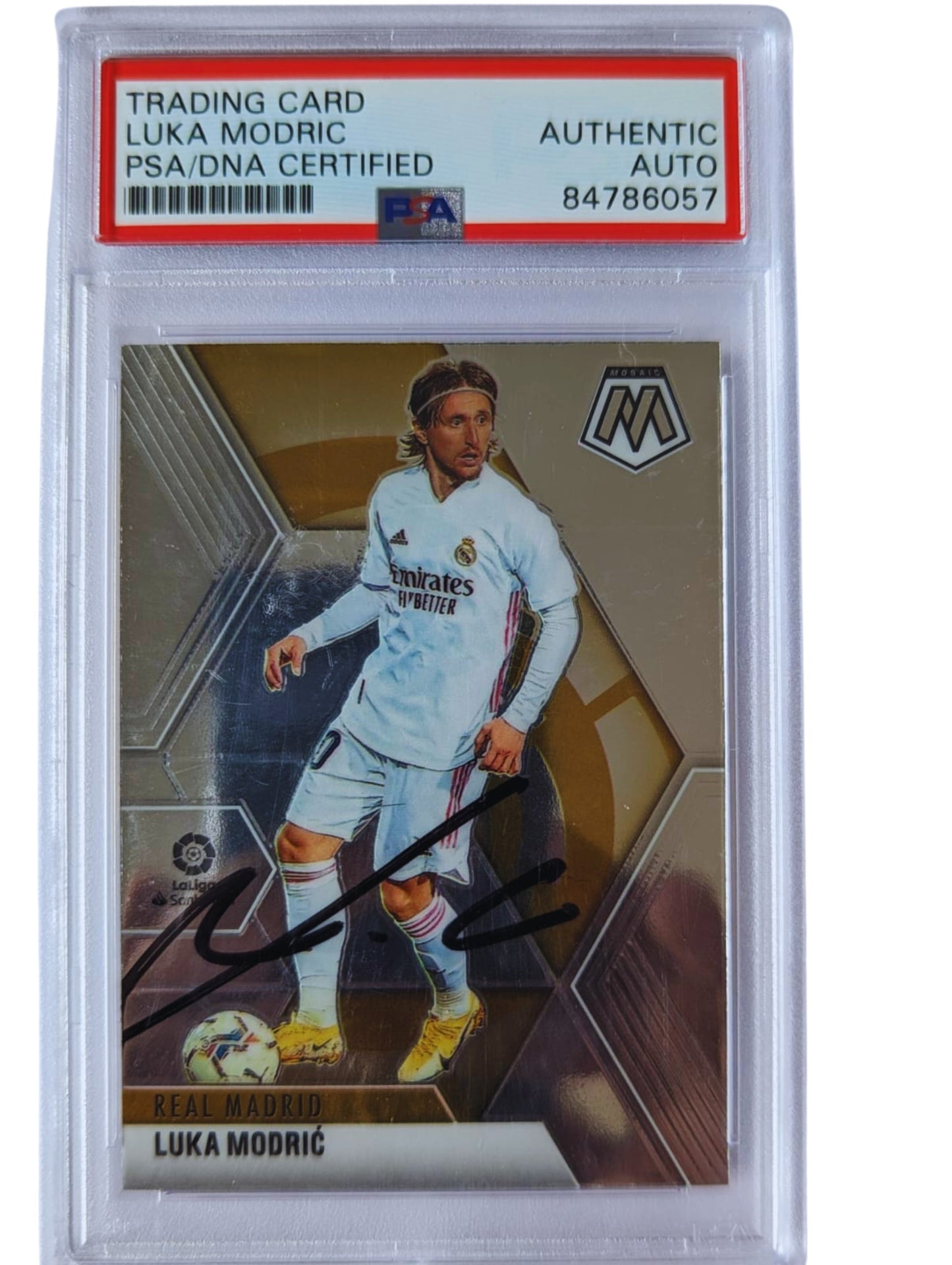 Luka Modric Tarjeta Real Madrid autografiada certificada por PSA/DNA # 84786057