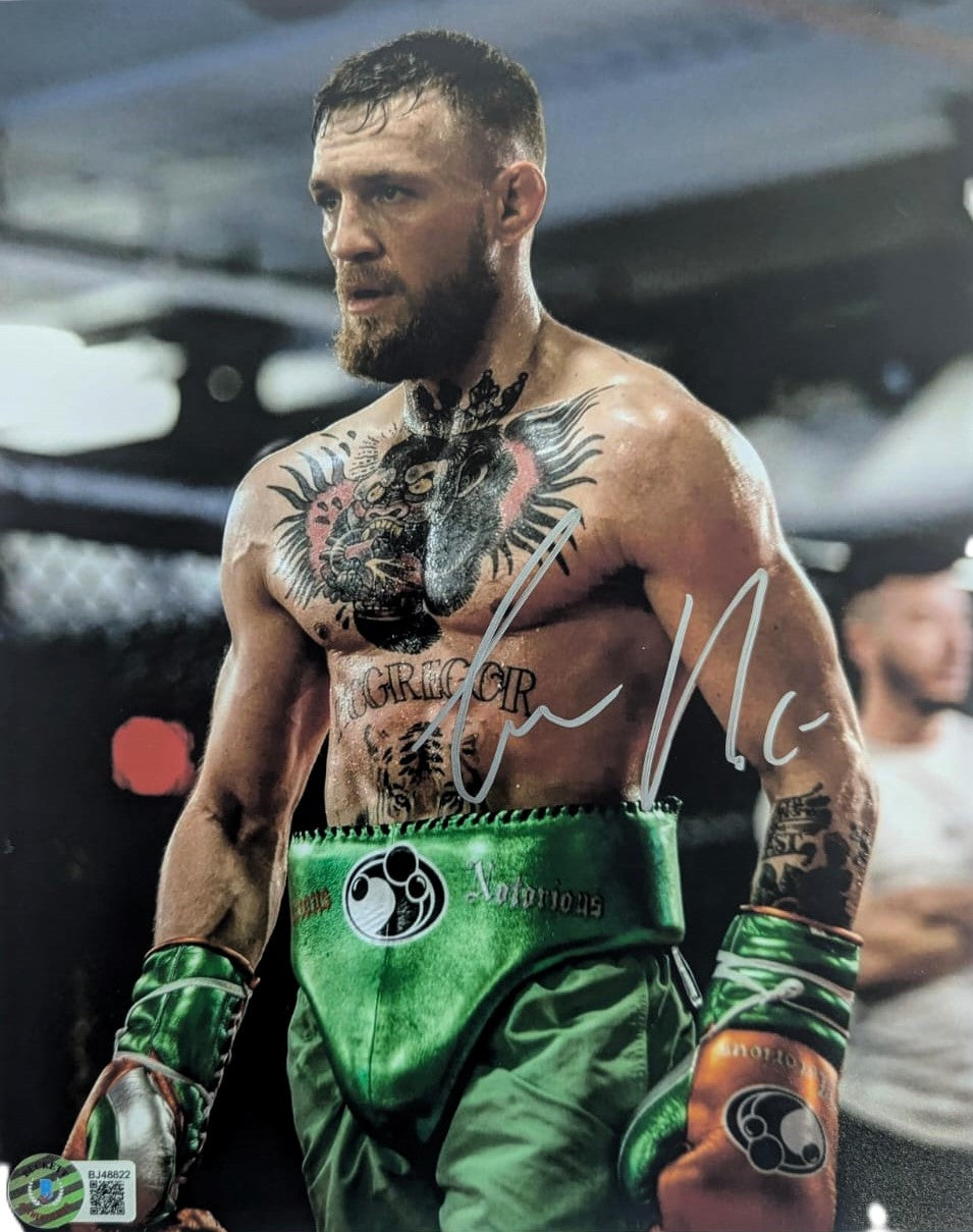 Conor McGregor Fotografía autografiada enmarcada UFC, firma certificada por la compañía Beckett con el número BJ48822