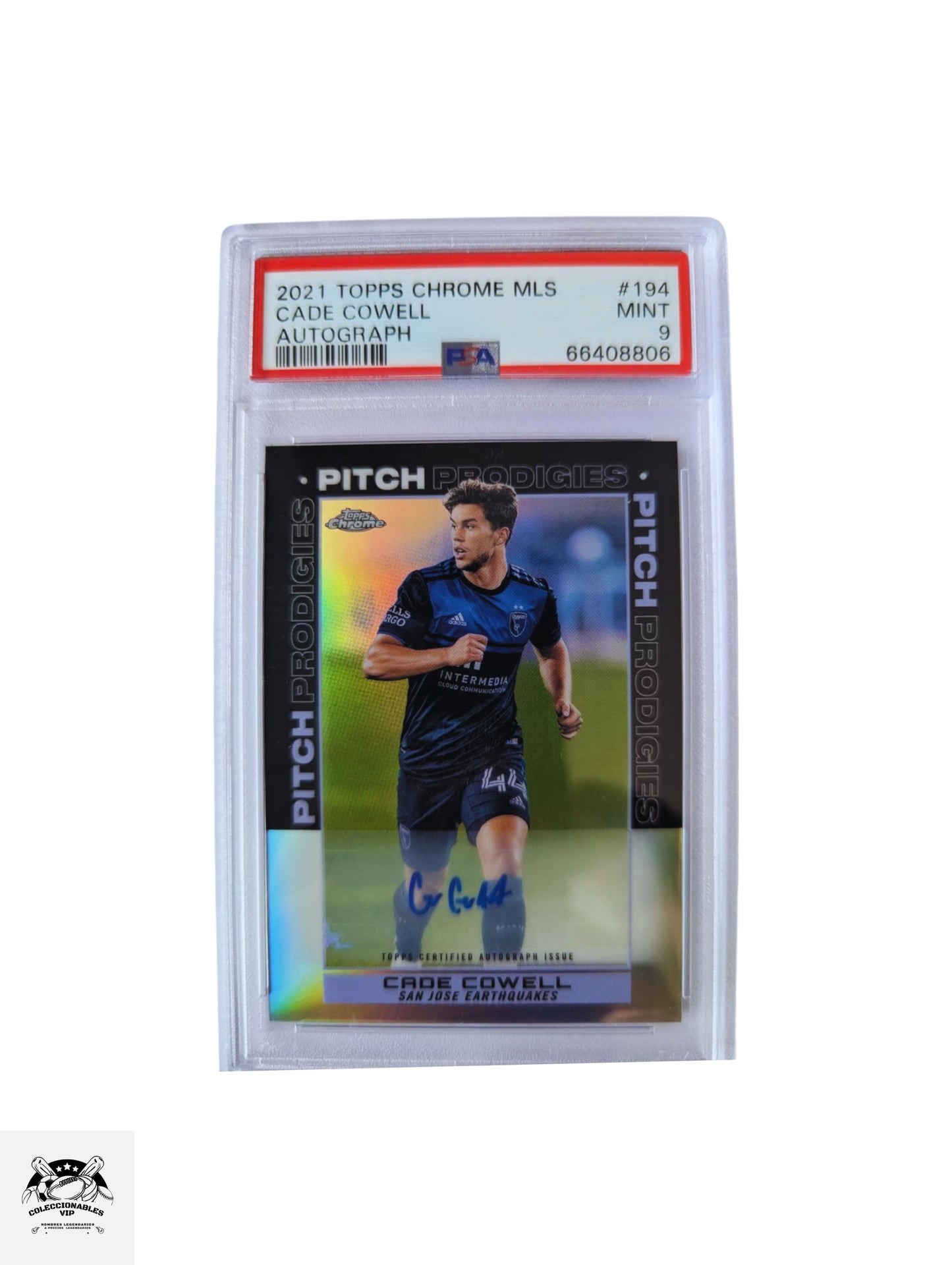 Cade Cowell San Jose Earthquakes Tarjeta autografiada autenticada por PSA 66408806.