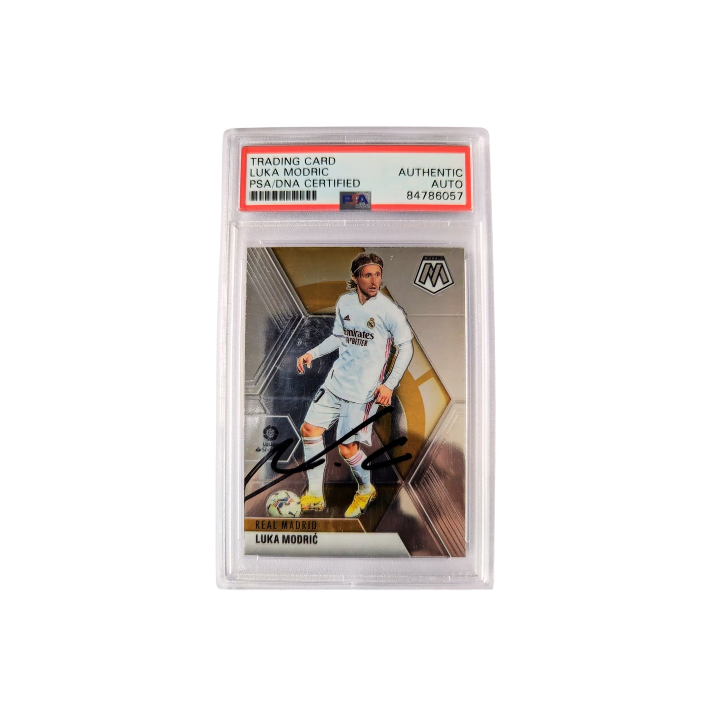 Luka Modric Tarjeta Real Madrid autografiada certificada por PSA/DNA # 84786057