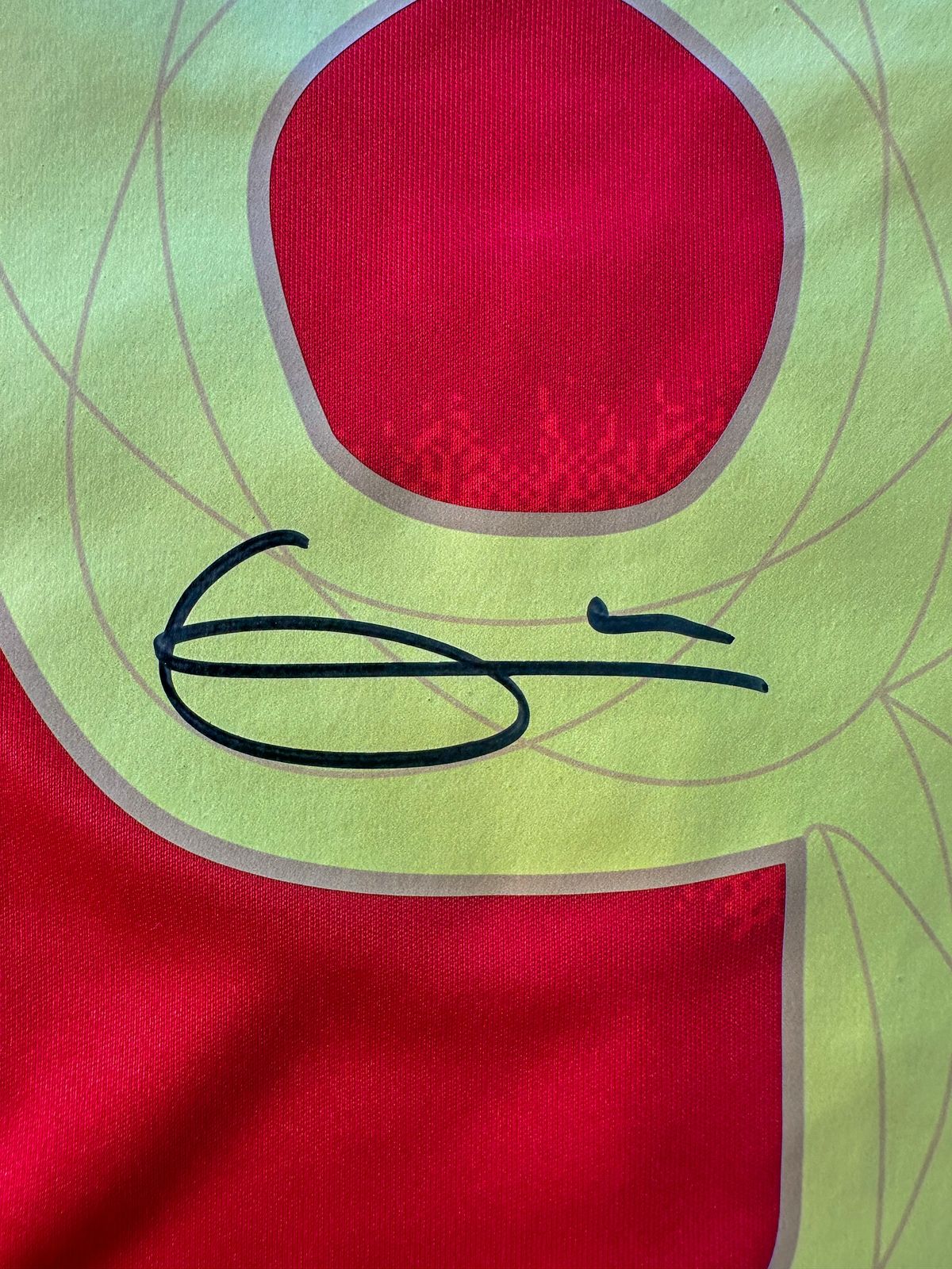 Gavi Playera España autografiada, firma certificada por Beckett 2W705350
