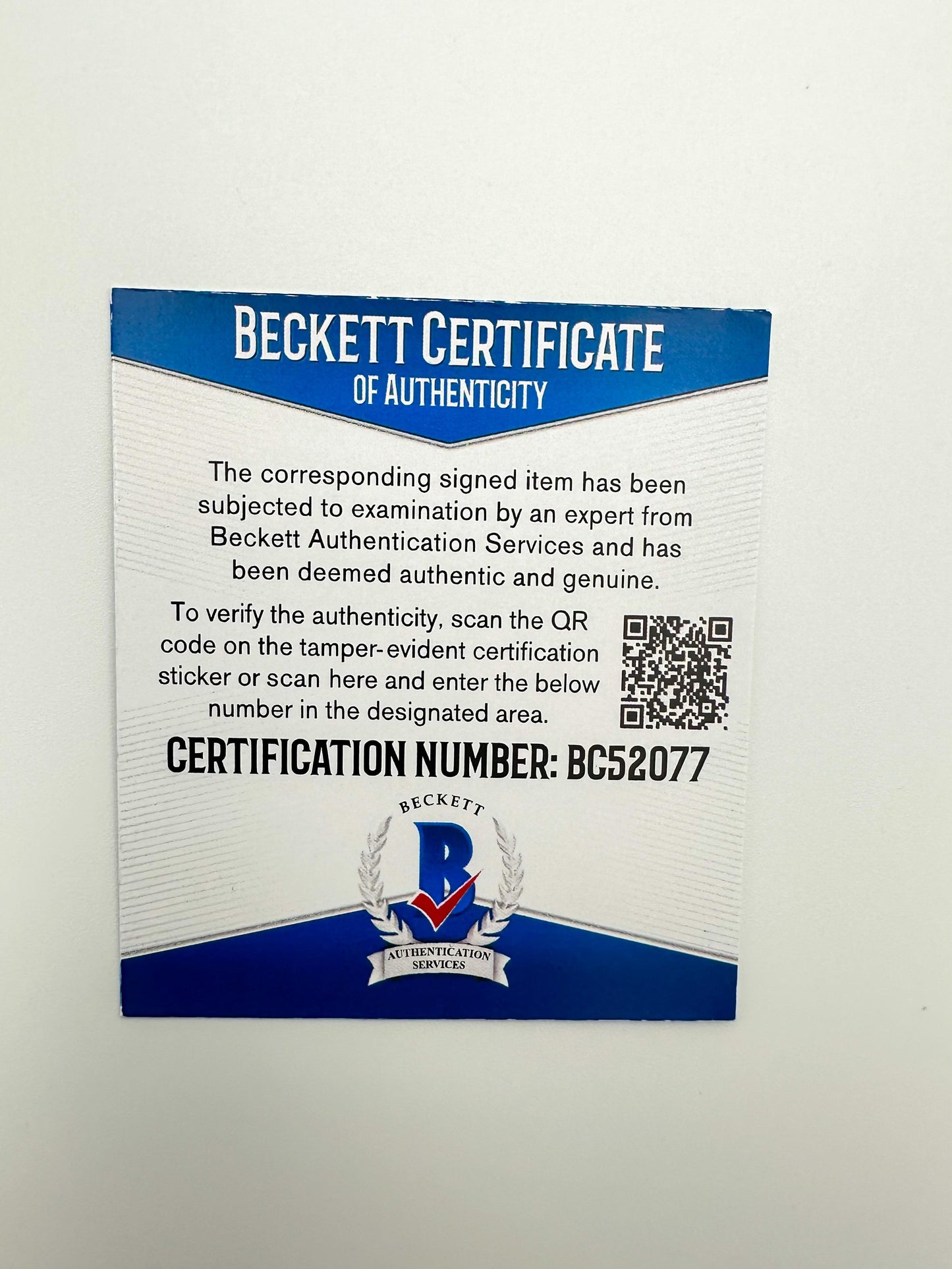 George Clooney Fotografía Autografiada firma certificada por Beckett BC52077.