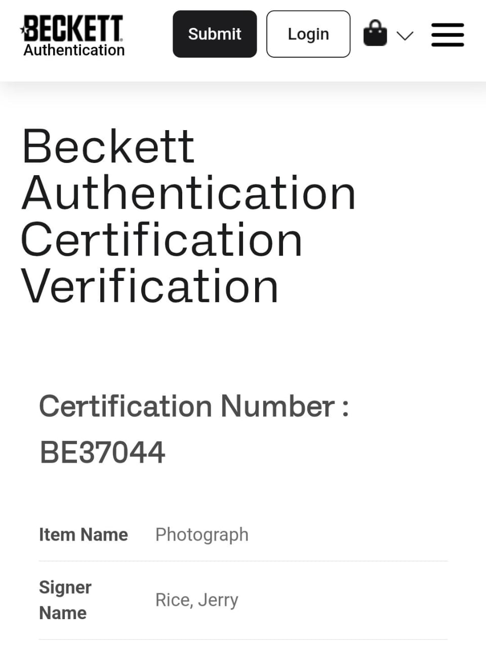 Joe Montana y Jerry Rice Fotografías autografiadas Enmarcadas 49ers Autenticadas por Beckett BF78805 y BE37044