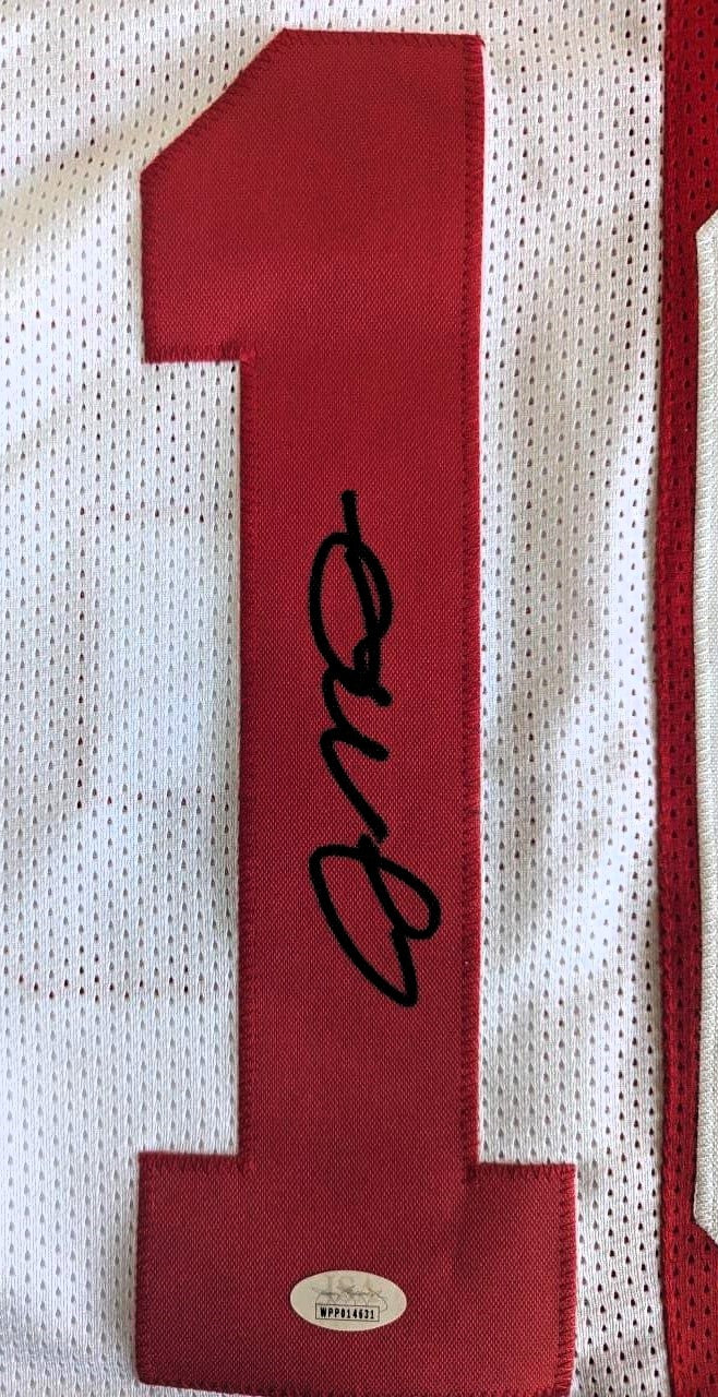 Joe Montana Playera 49ers Autografiada firma autenticada por la compañía JSA WPP014631