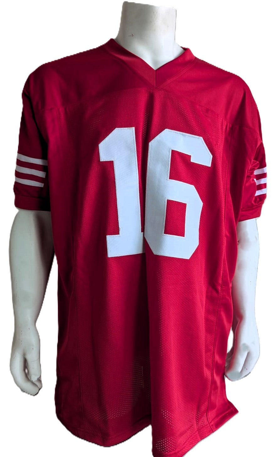 Joe Montana Playera 49ers Autografiada firma autenticada por la compañía JSA AH02220.