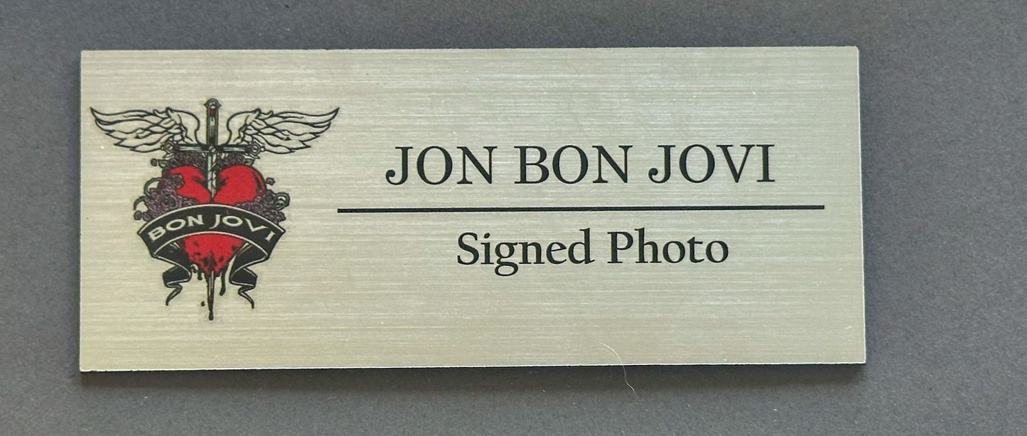 Jon Bon Jovi Fotografía Autografiada Enmarcada firma certificada por JSA FF67775.