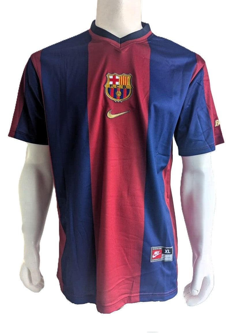 Patrick Kluivert Playera FC Barcelona autografiada firma autentificada por la compañía Beckett