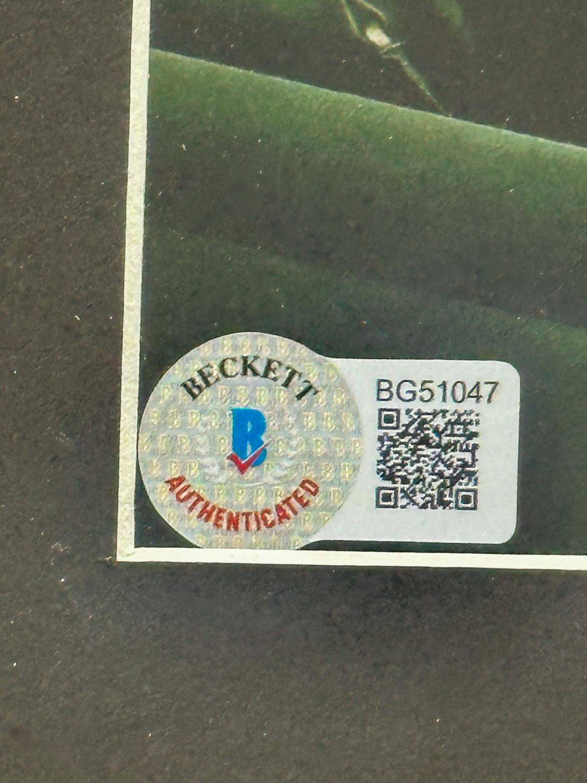 Leonardo DiCaprio Fotografía Autografiada Enmarcada firma certificada por Beckett BG51047