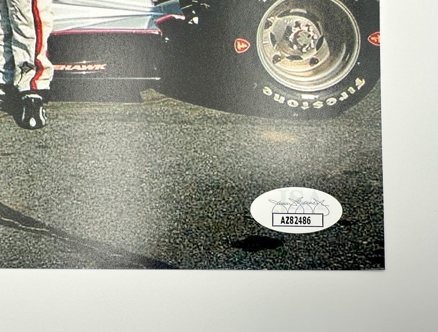 Mario Andretti “Ganador Indy 500” F1 Fotografía Autografiada certificada por JSA AZ82486.