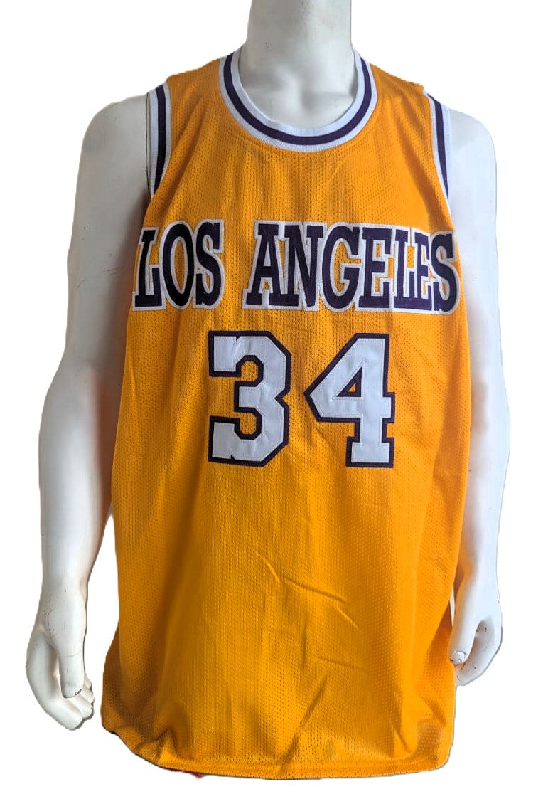 Shaquille O’neal Playera Los Angeles autografiada autentificada por la compañía JSA AB92943
