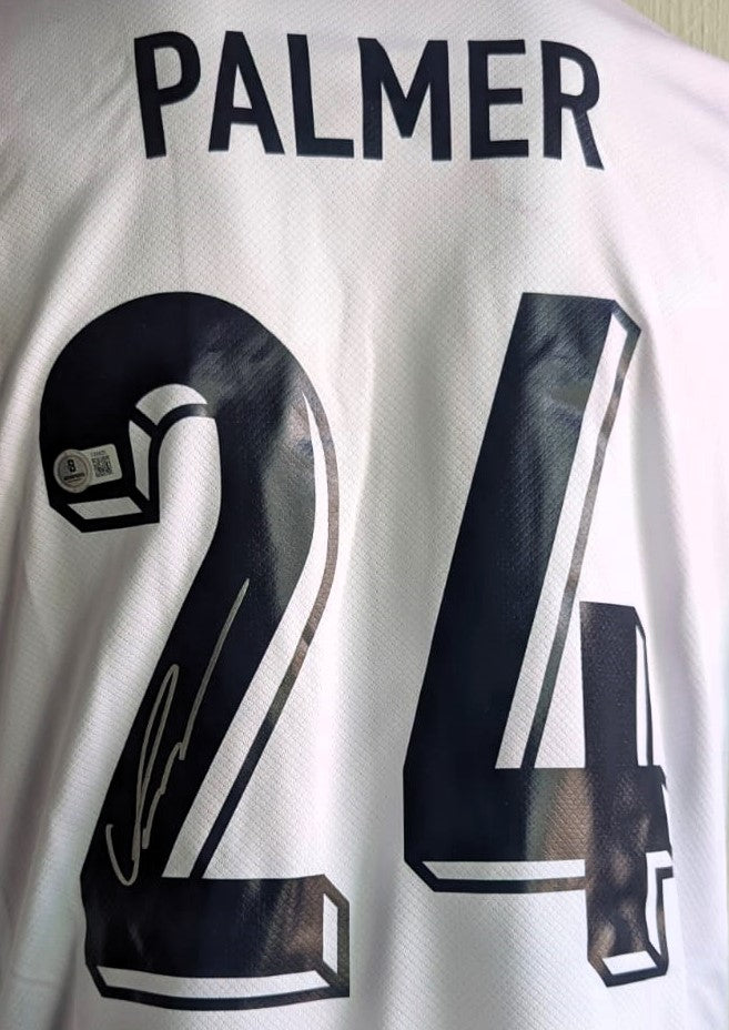 Cole Palmer Playera Original Nike Inglaterra Autografiada Certificada por Beckett FI05629