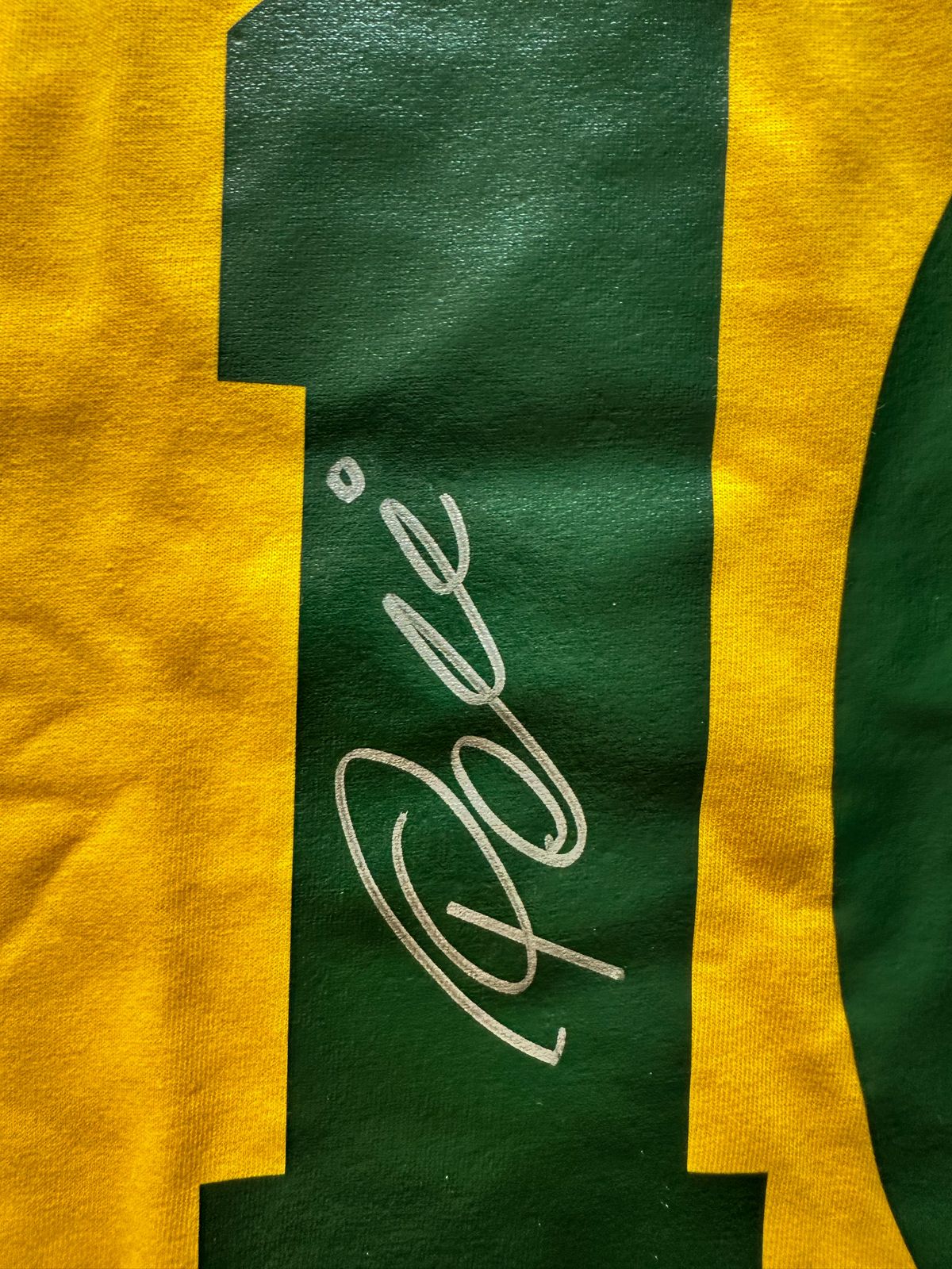 Pelé Playera Brasil Autografiada Certificada por PSA 7A23635.
