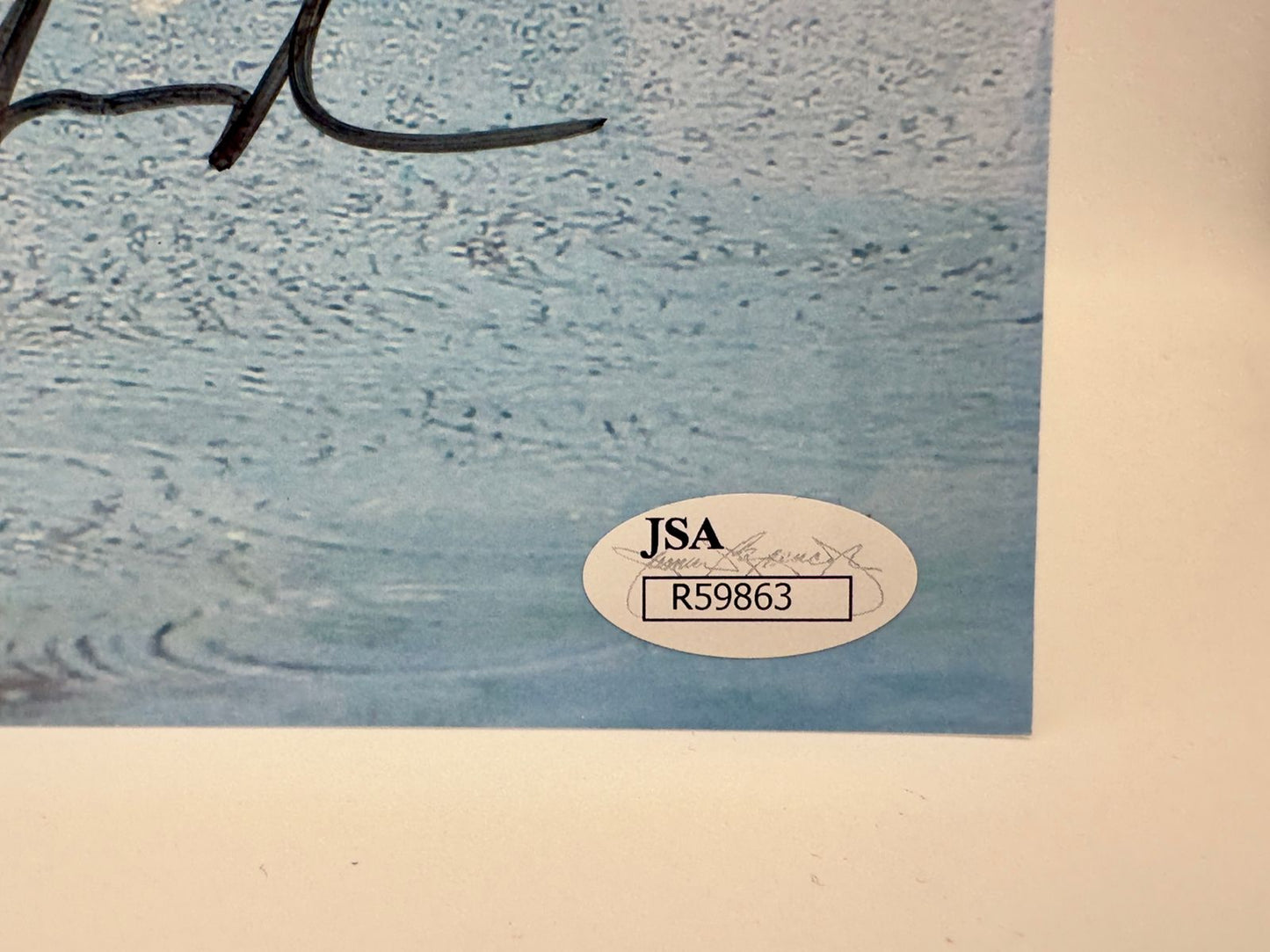 Michael Phelps Fotografía Autografiada Enmarcada firma certificada por JSA R59863.