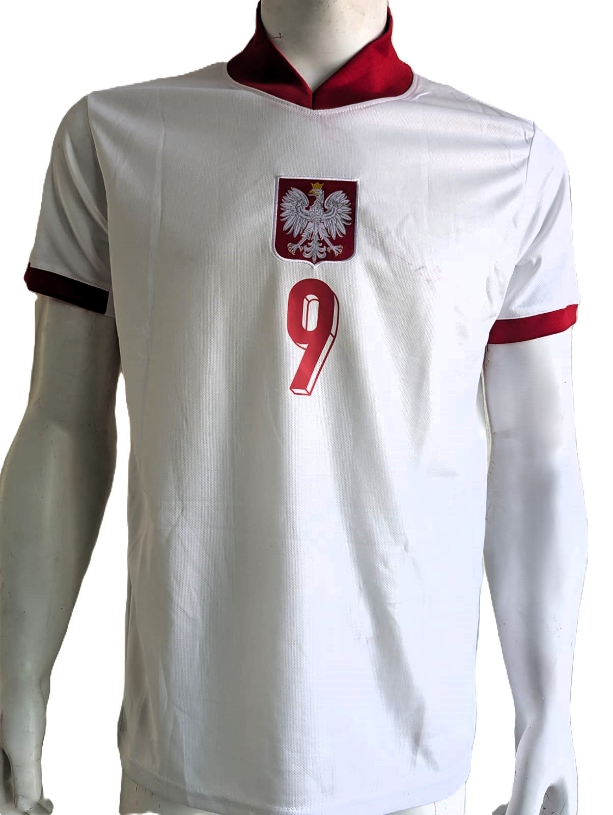Robert Lewandowski Playera Polonia autografiada, firma certificada por la compañía Beckett
