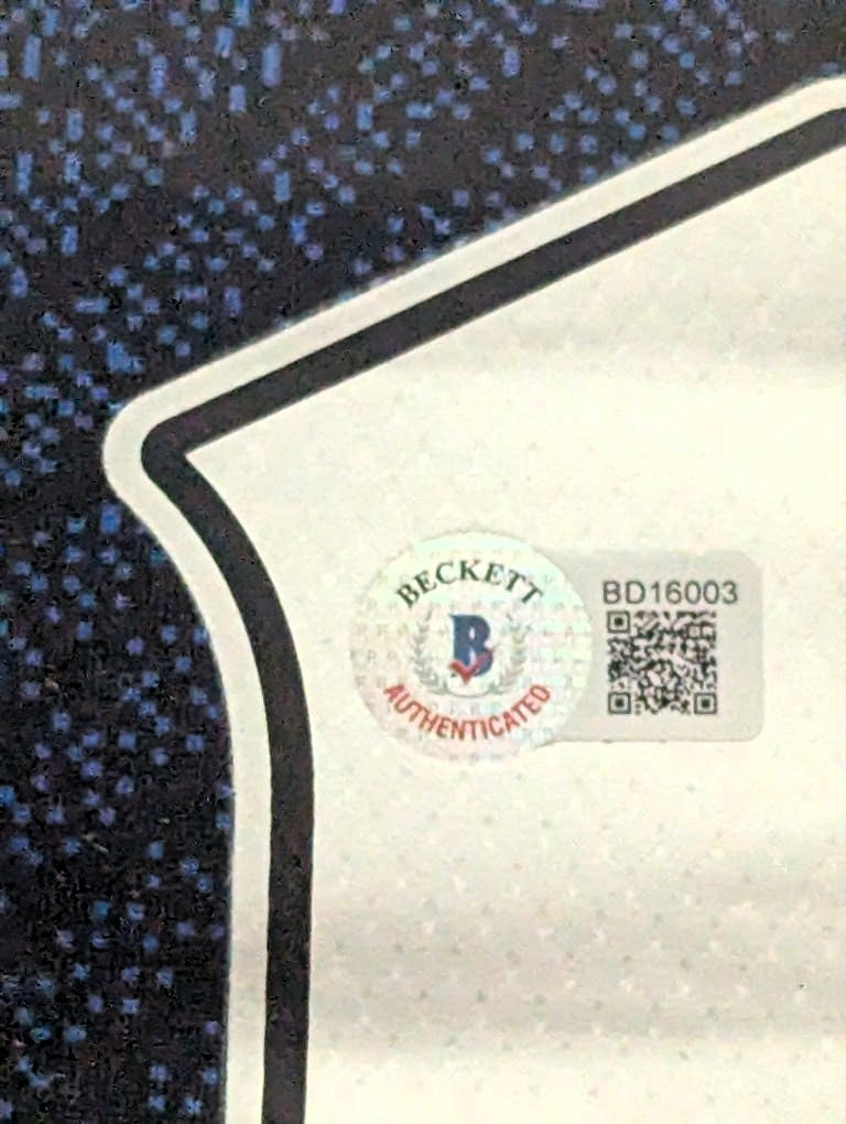 Wayne Rooney Playera Manchester United autografiada autenticada por Beckett BD16003 con tarjeta Enmarcada