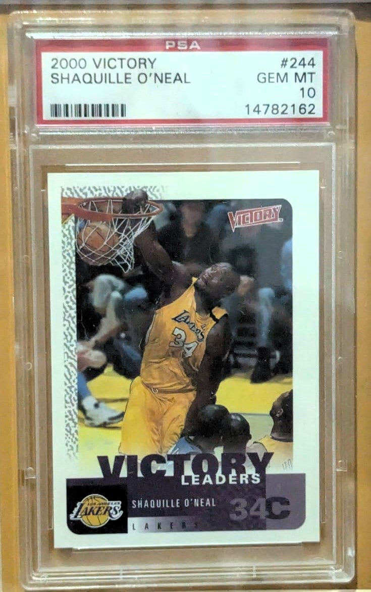 Shaquille O’neal Playera Lakers autografiada autenticada por Beckett WG23602 con tarjeta Enmarcada