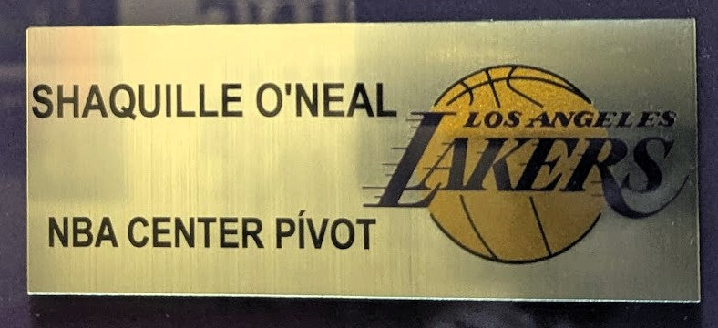 Shaquille O’neal Playera Lakers autografiada autenticada por Beckett WG23602 con tarjeta Enmarcada