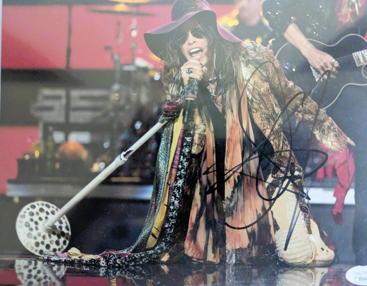 Steven Tyler Fotografía Autografiada Vocalista Aerosmith firma certificada por JSA DD64851