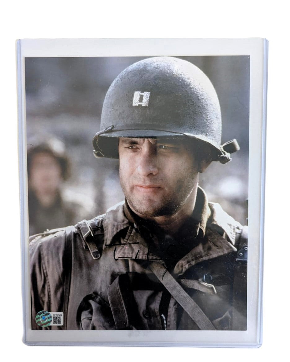 Tom Hanks Soldado Fotografía Autografiada firma certificada por Beckett BF12502
