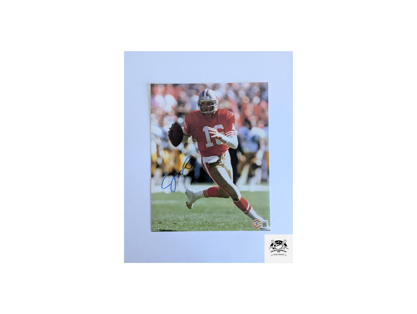 Joe Montana por lanzar Fotografía San Francisco 49ers autografiada firma certificada por Beckett BF78812