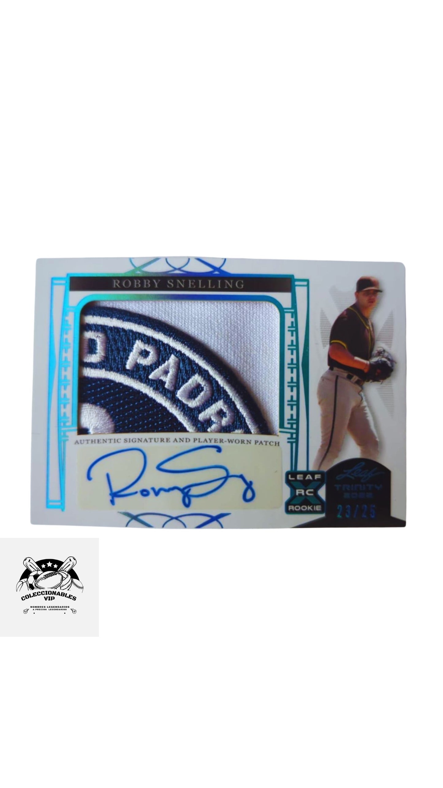 Robby Snelling Tarjeta San Diego Padres en el frente encontrarás pieza de playera y autógrafo.