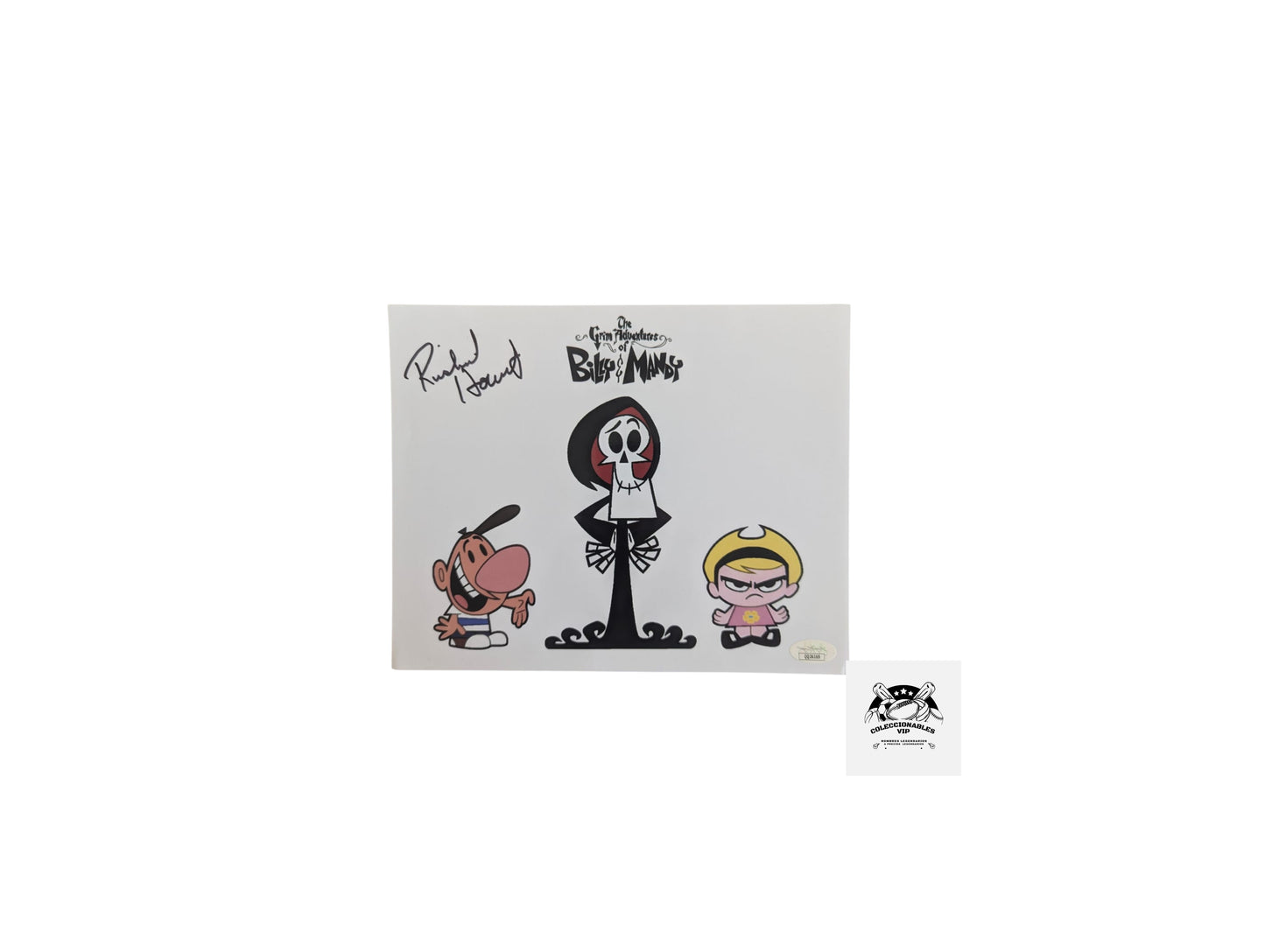 Billy y Mandy Fotografía Autografiada por Richard Horvitz certificado JSA QQ26169