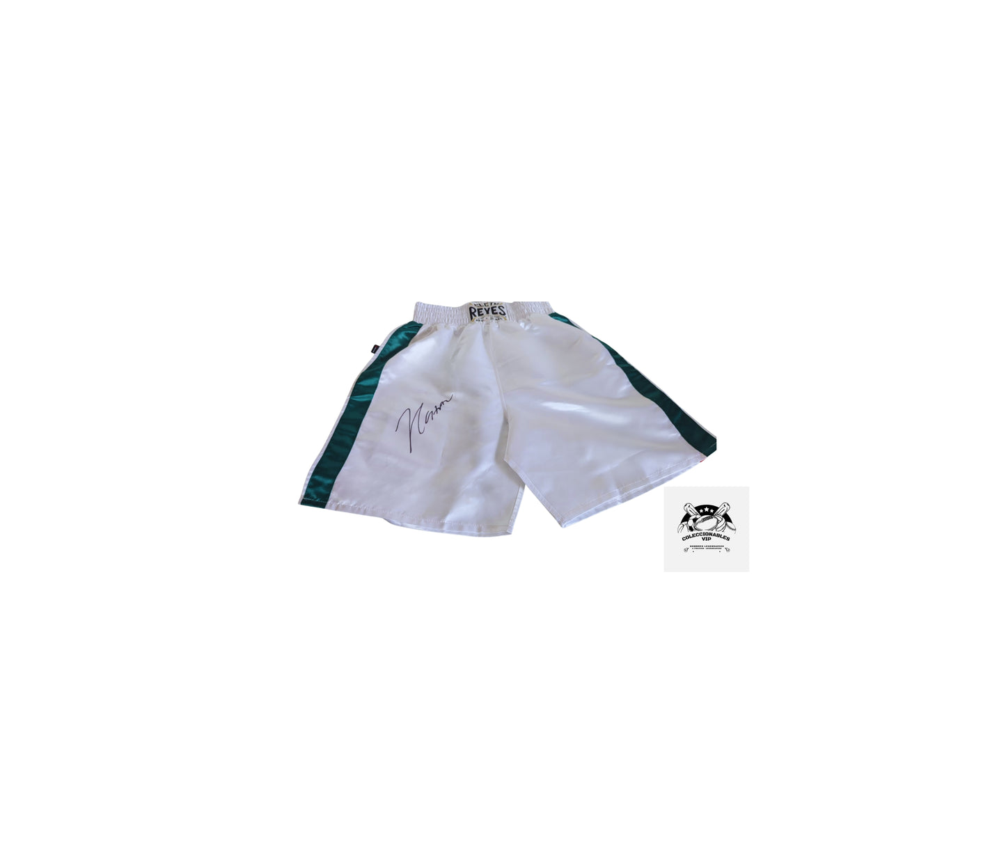 Julio Cesar Chávez shorts Cleto Reyes autografiado firma certificada por Beckett BH79415