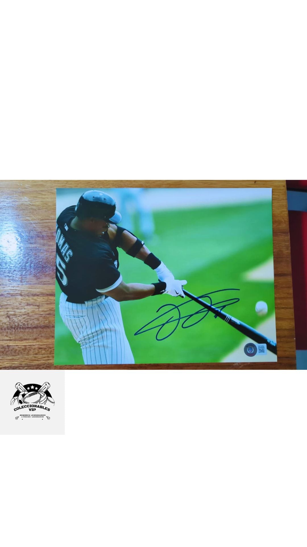 Frank Thomas Fotografía Chicago White Sox autografiada firma certificada por Beckett 1W191891.