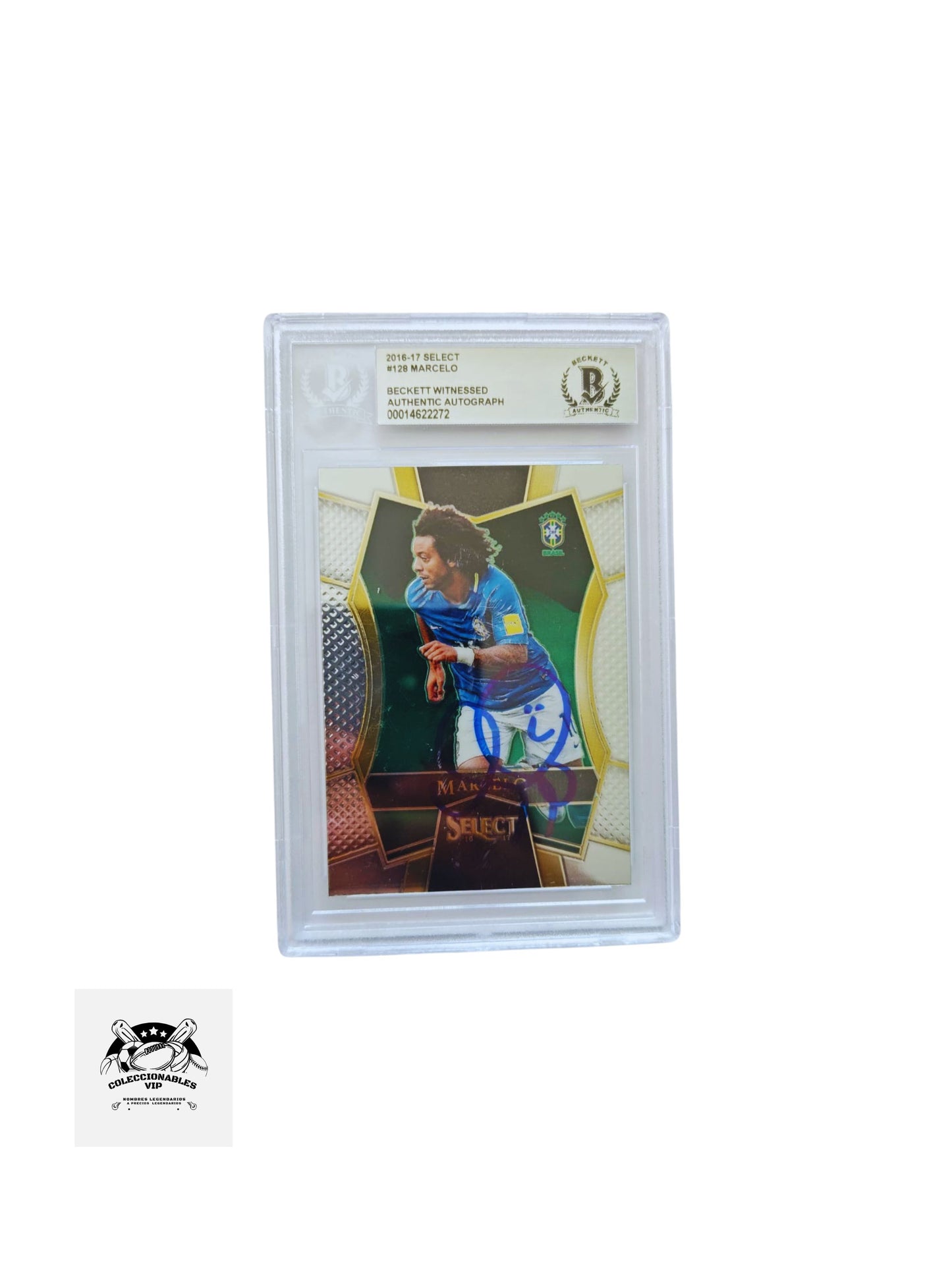Marcelo Vieira TARJETA Brasil 00014622272 autografiada autógrafo certificado por Beckett.