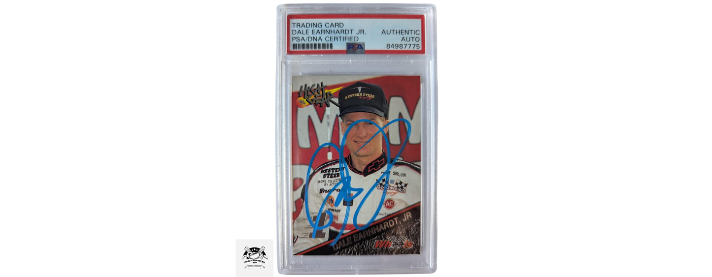 Dale Earnhardt Jr. tarjeta autografiada certificada por PSA 84987775