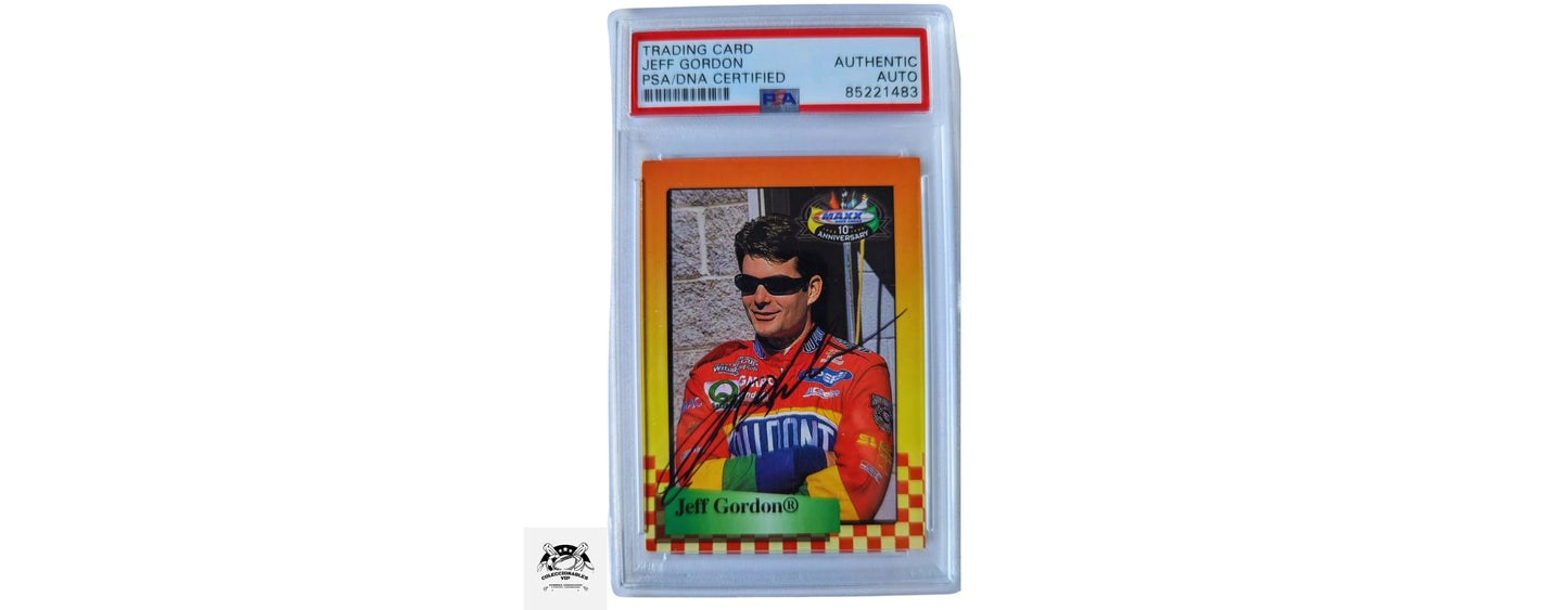 Jeff Gordon tarjeta autografiada certificada por PSA 85221483