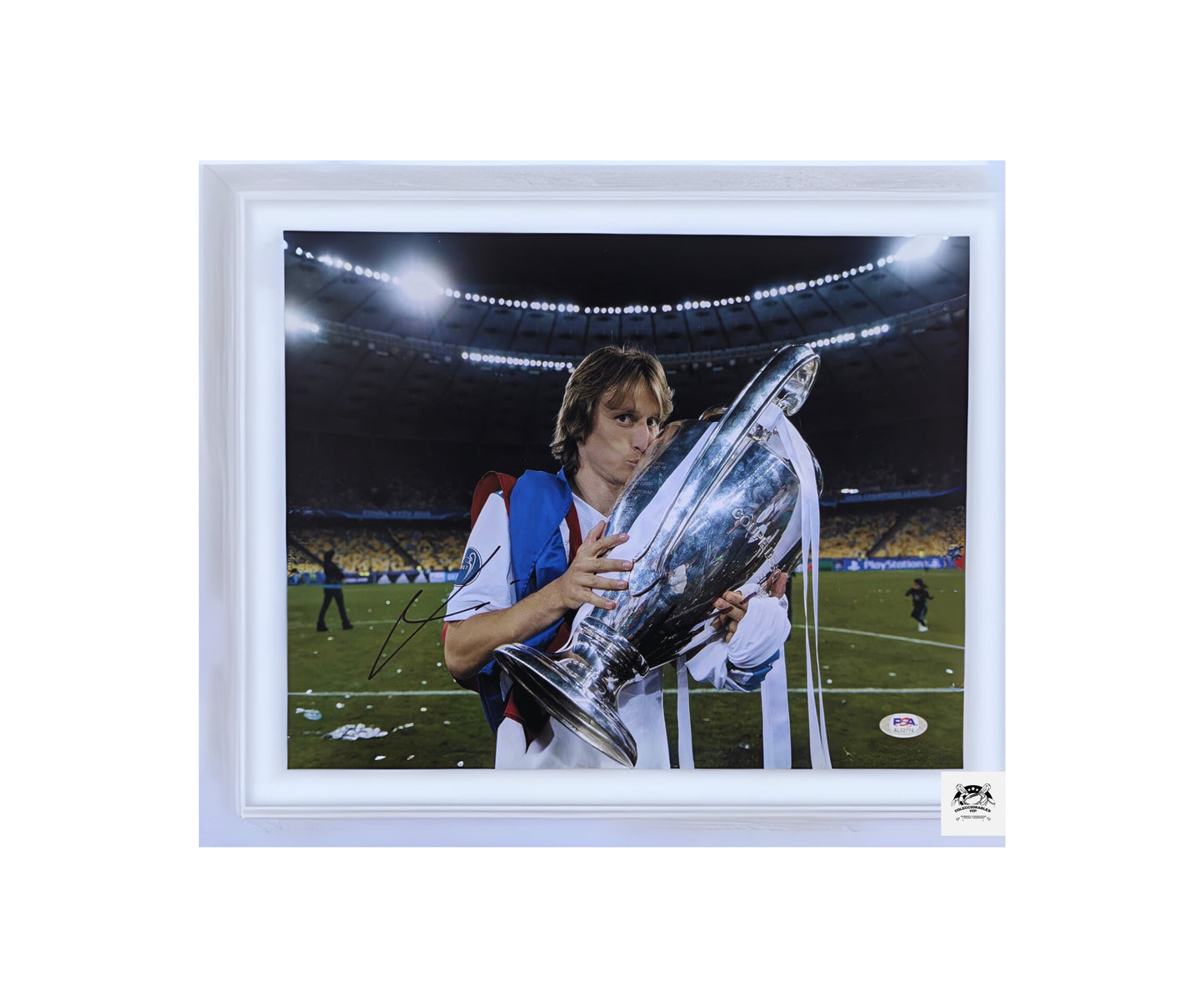 Luka Modric Copa fotografía autografiada certificada por PSA AL52774