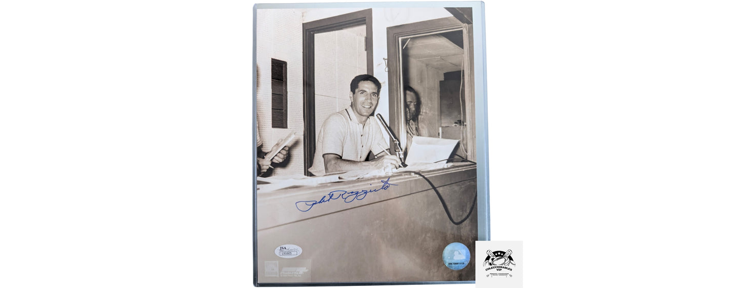 Phil Rizzuto fotografía autografiada, con certificado de autenticidad de JSA L91605