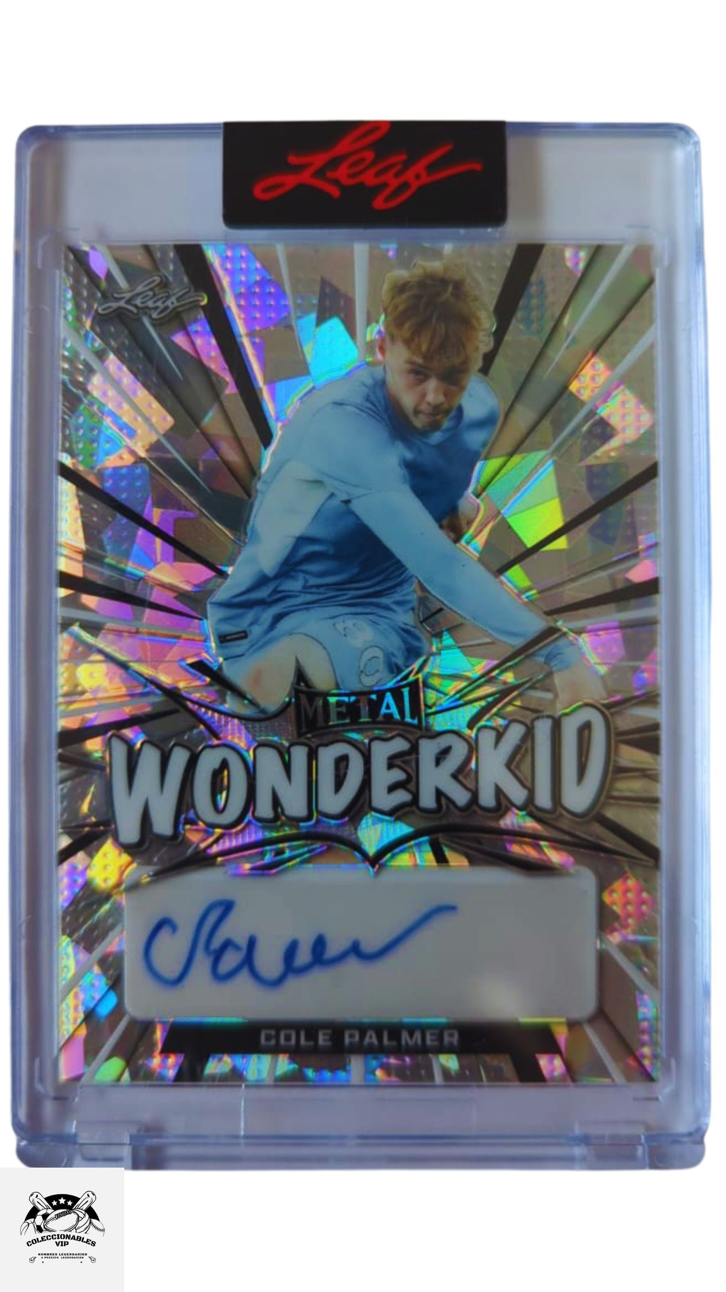 Cole Palmer Tarjeta Manchester City Leaf Wonderkid 16/35 en el frente encontrarás su autógrafo