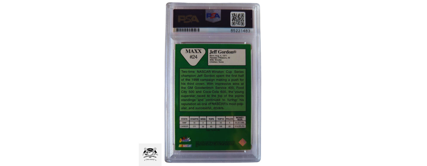 Jeff Gordon tarjeta autografiada certificada por PSA 85221483