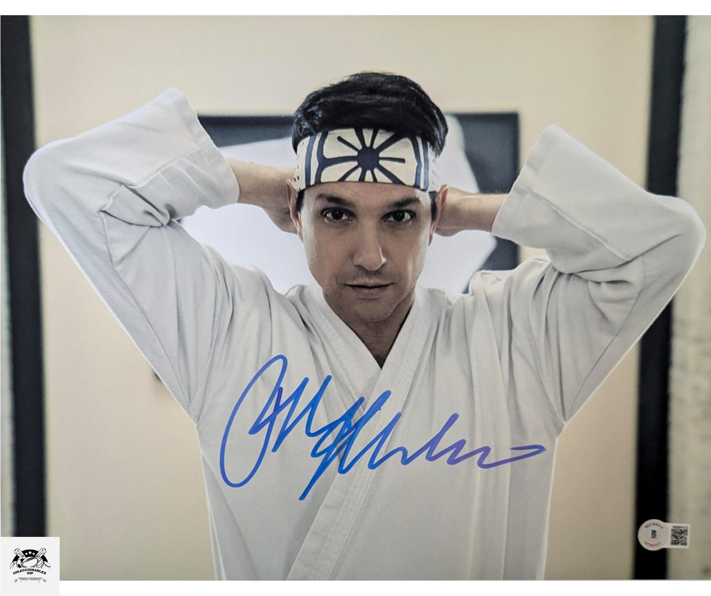 Ralph Macchio Karate Kid foto autografiada firma certificada por Beckett WS84172