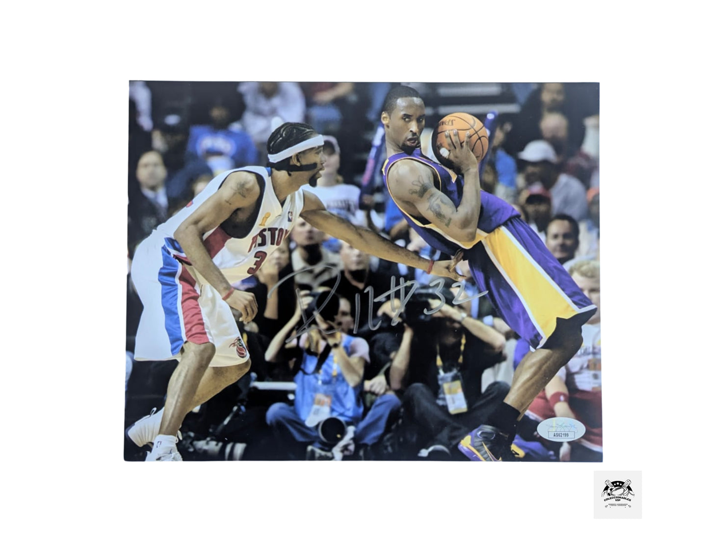 Richard Hamilton jugada fotografía Detroit Pistons autografiada certificada por JSA AS62199