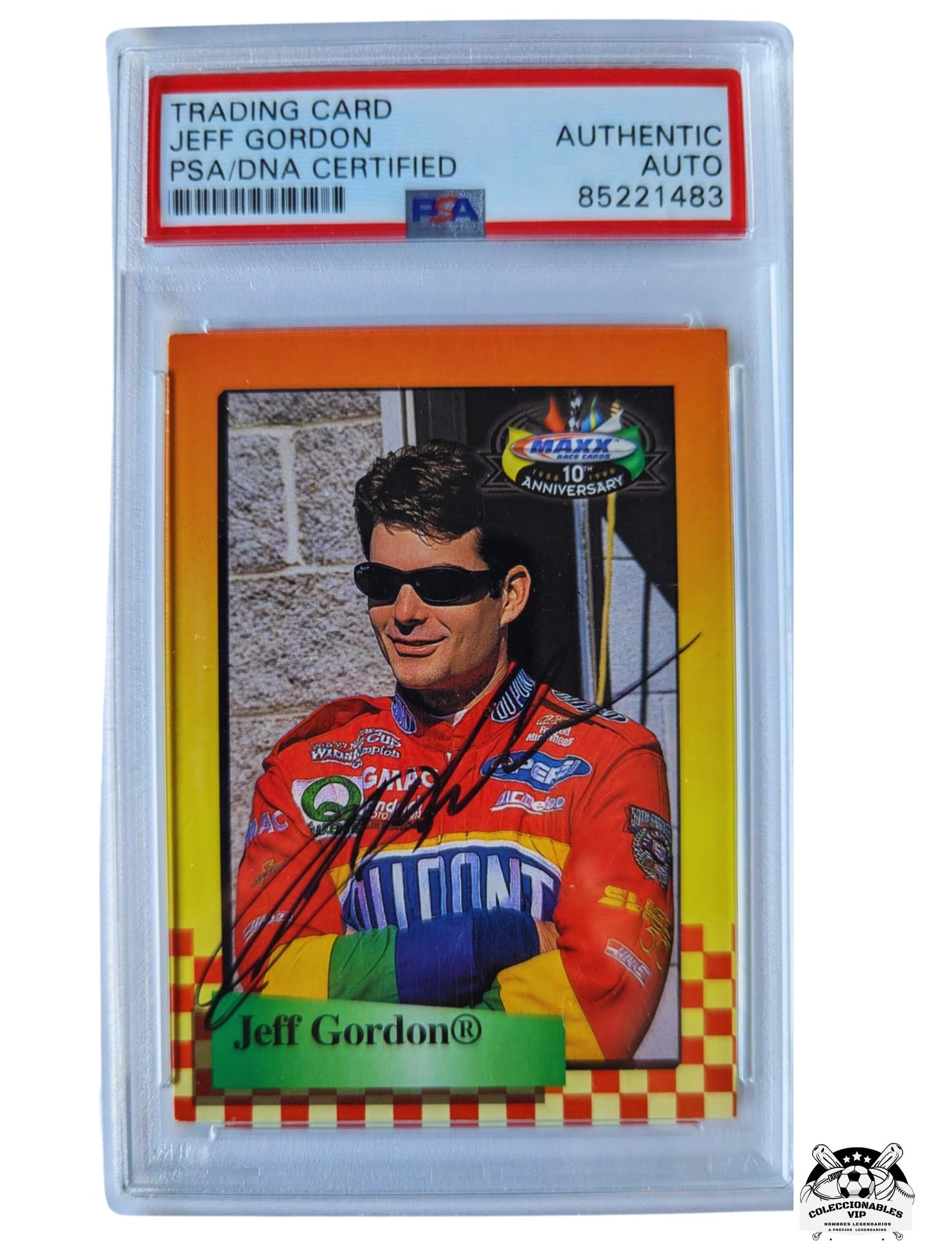 Jeff Gordon tarjeta autografiada certificada por PSA 85221483