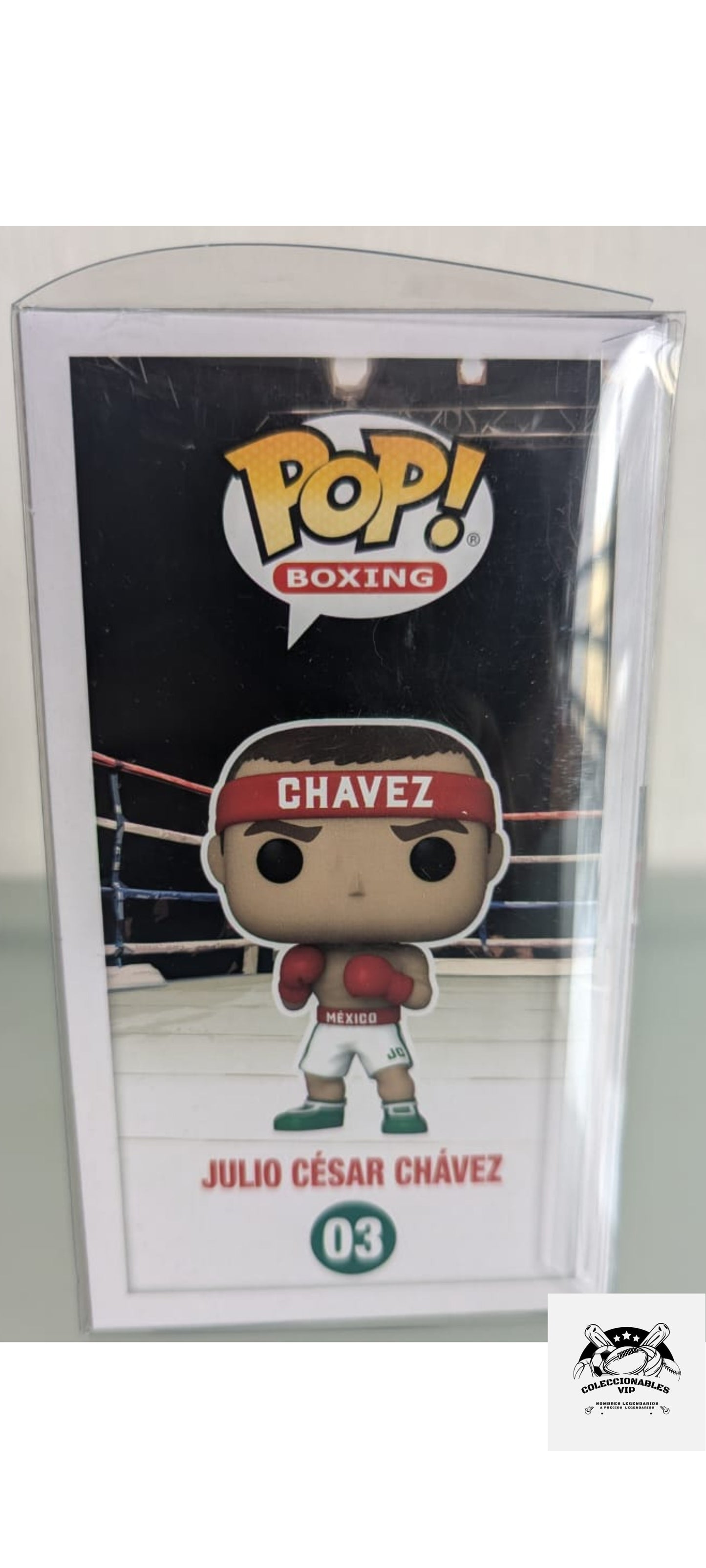 Julio Cesar Chávez funko autografiado firma certificada por Beckett 2W112091