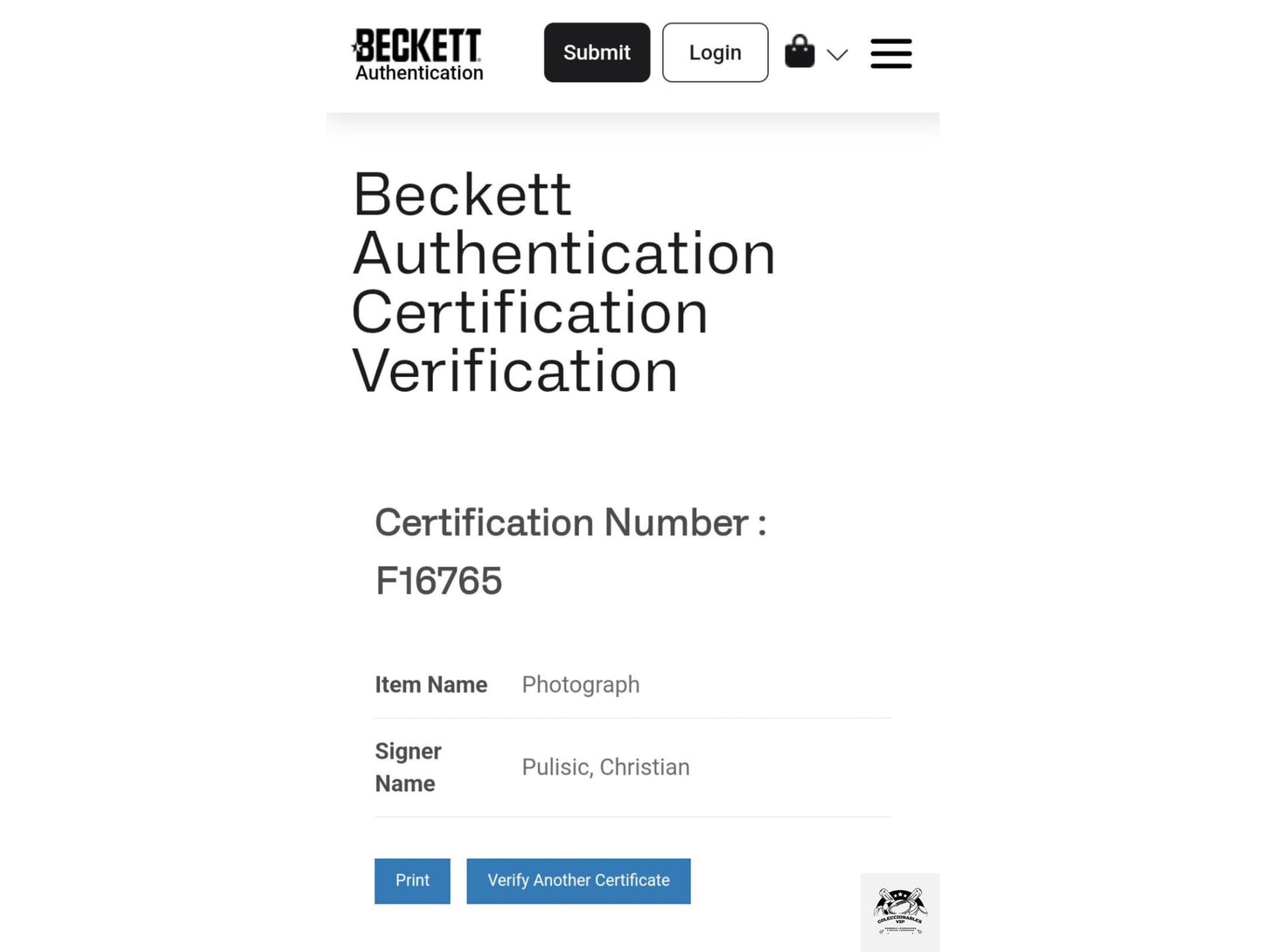 Christian Pulisic Borussia Dormund Fotografía Autografiada firma certificada por Beckett F16765