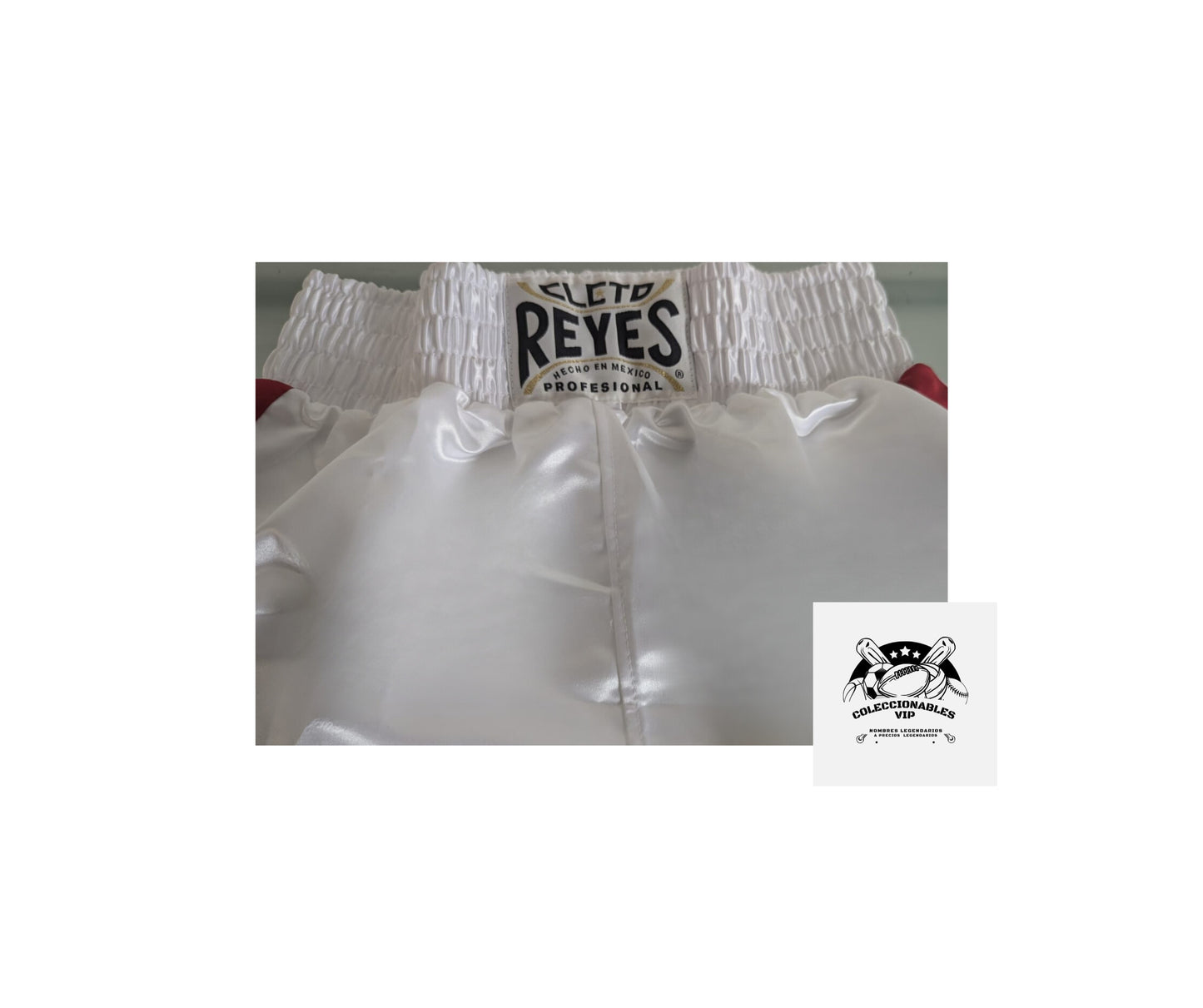 Julio Cesar Chávez shorts Cleto Reyes autografiado firma certificada por Beckett BH79415
