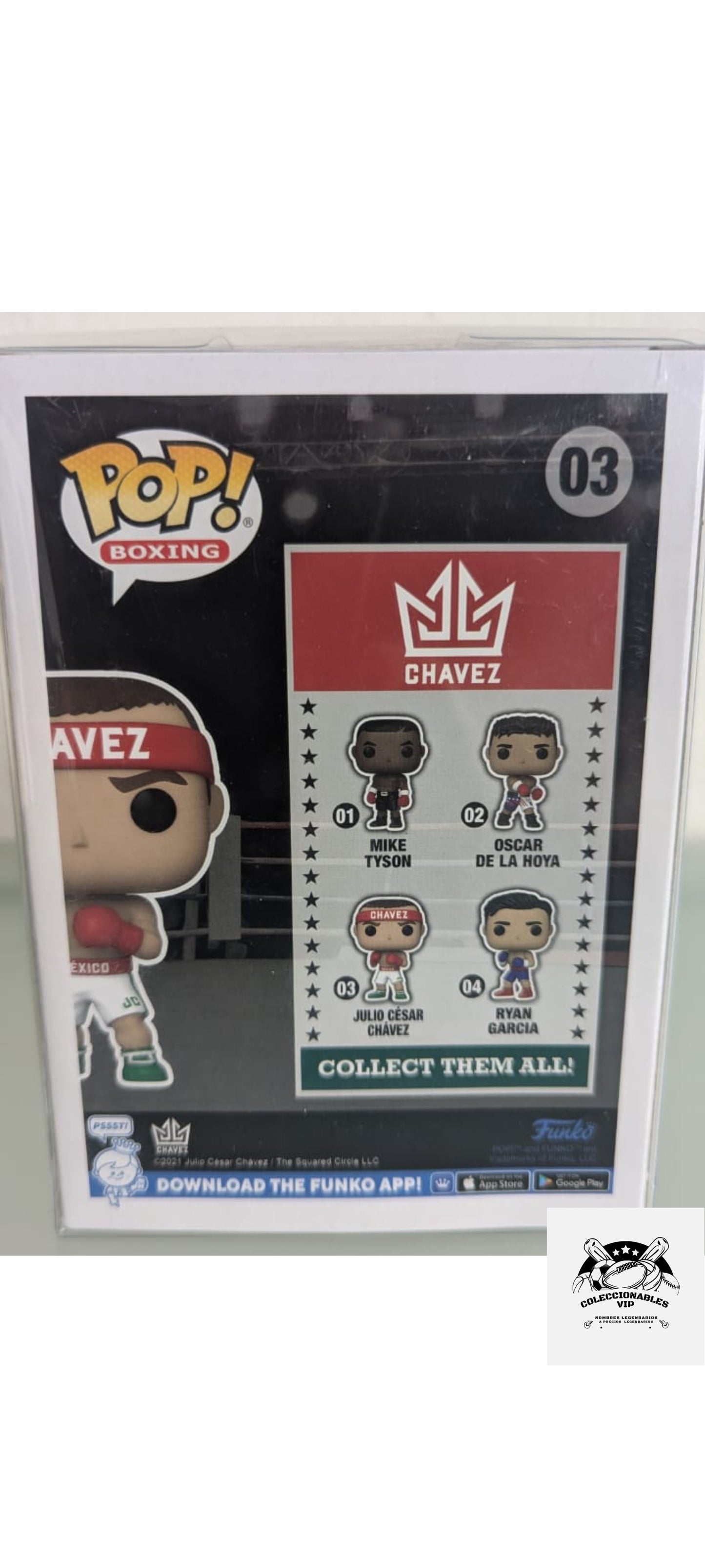 Julio Cesar Chávez funko autografiado firma certificada por Beckett 2W112091