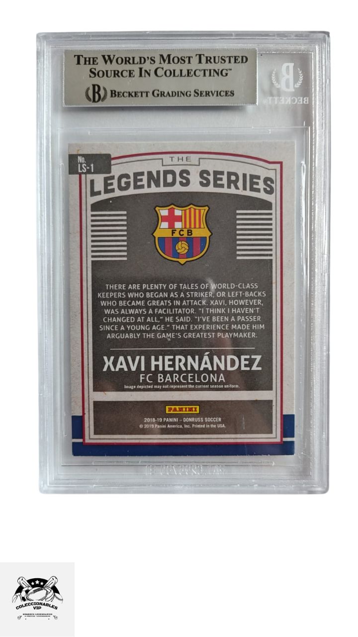 Xavi Hernández TARJETA España 00014626539 autografiada autógrafo certificado por Beckett