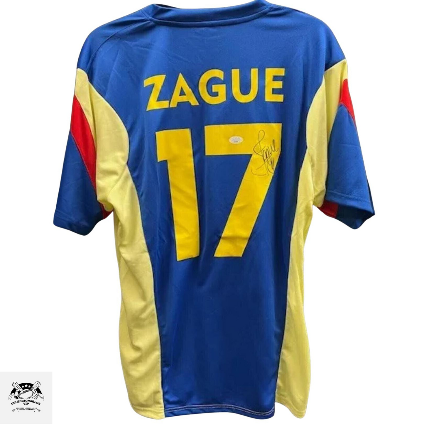 Luis Roberto Alvez "Zague" Playera América autografiada firma autentificada por la compañía JSA