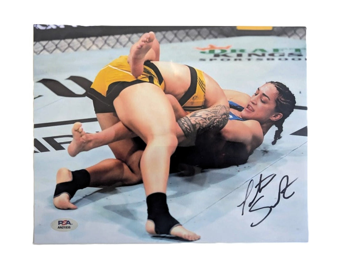 Tatiana Suarez UFC Fotografía Autografiada firma certificada por PSA AN21528, AN21535 y AN21537